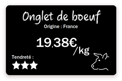 etiqueta-precio-carnicero-boeuf-edikio-tarjeta-precio